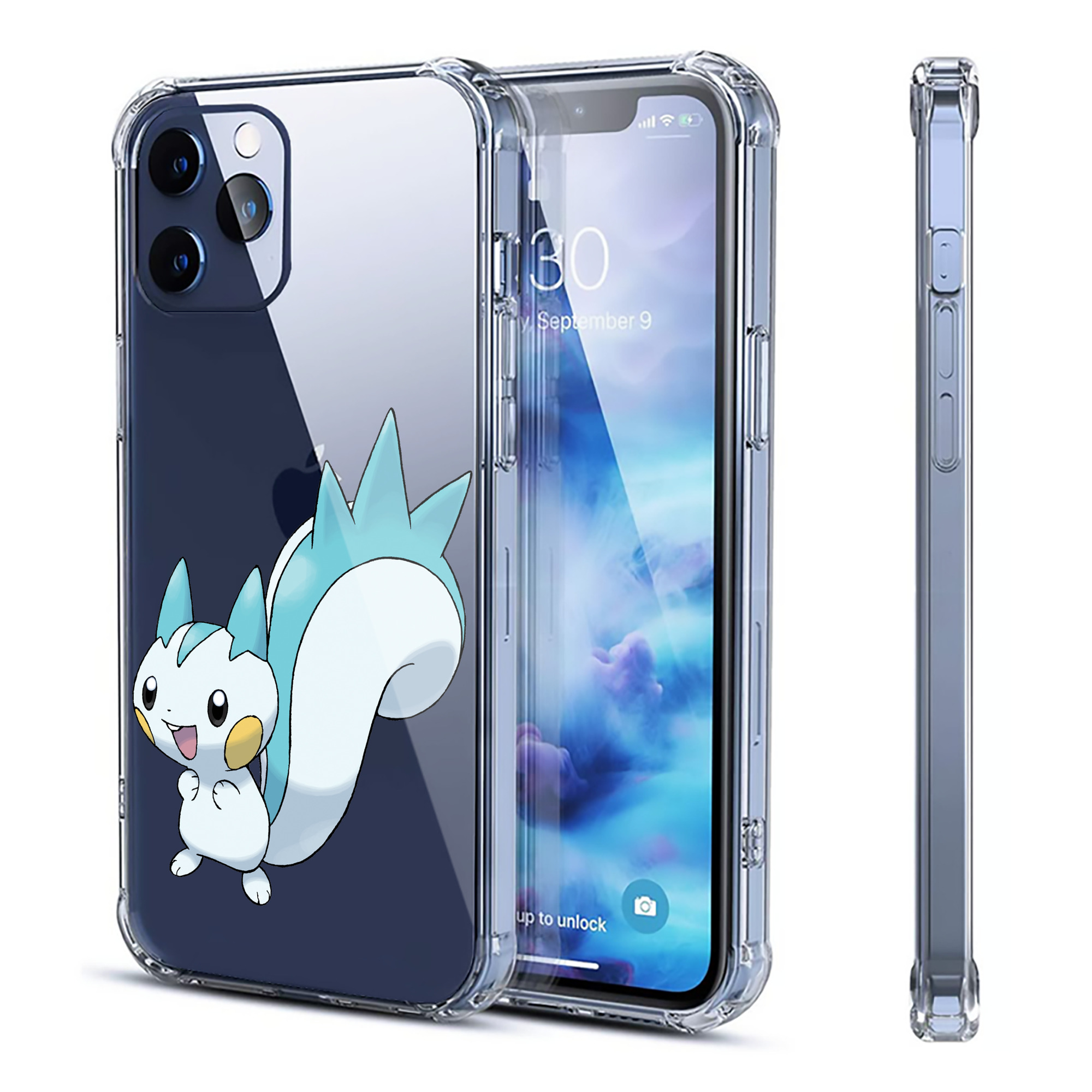 （画像用） ポケットモンスター Pokémon 【iPhone 12シリーズ対応】透明スマホケース（クリアソフトケース）